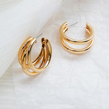 Golden Big hoop Trendy Earrings