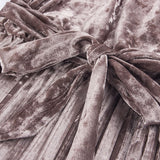 Vintage Long Sleeve Velvet Dress