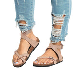 Leather Casual Flat Sandals