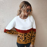 Leopard Autumn Winter Ladies Sweater