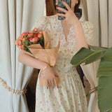 Vintage Floral Women Dress