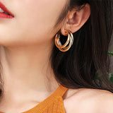 Golden Big hoop Trendy Earrings