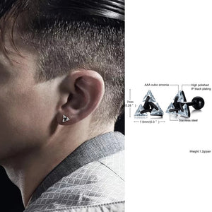 Triangle earrings for men and women