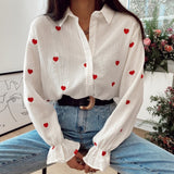 Women elegant long sleeve shirt