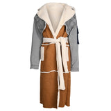 Autumn And Spring Denim Women Long Woolen Coat