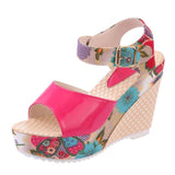 Casual Woman Floral Open Toe Shoes