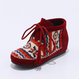 Ethnic Style Flat Boots