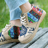 Embroidered National Boho Shoes