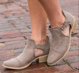 Autumn Square Heels Shoes