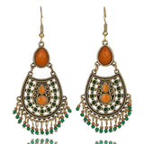 Multiple Vintage Ethnic Dangle Drop Earrings for Women Female Anniversary Bridal Party Wedding Jewelry Ornaments Accessories